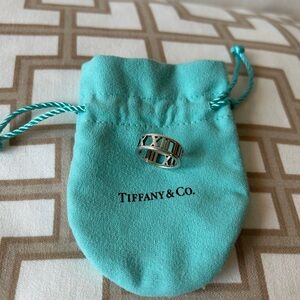 Tiffany Atlas Sterling 925 Silver Roman Numeral Ring Size 5.5